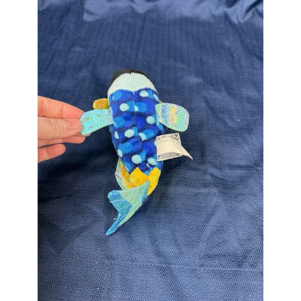 Ganz Webkinz Lil Kinz Blue TriggerFish Stuffed Animal Retired No Code HS526